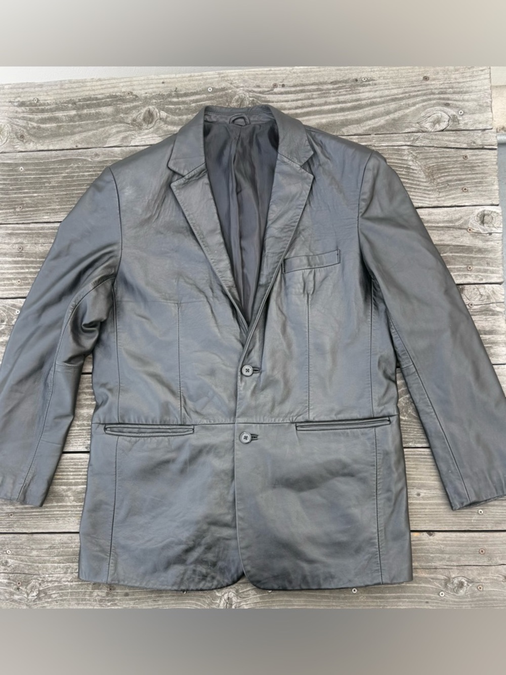 Alfani Leather Jacket Size 42 Regular